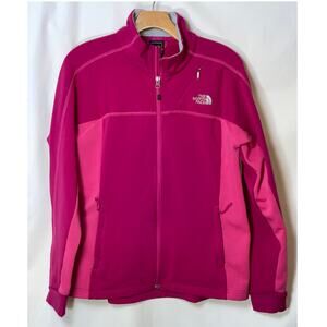 The North Face Full Zip Lightweight Jacket - Women's Size L - Vibrant Pink